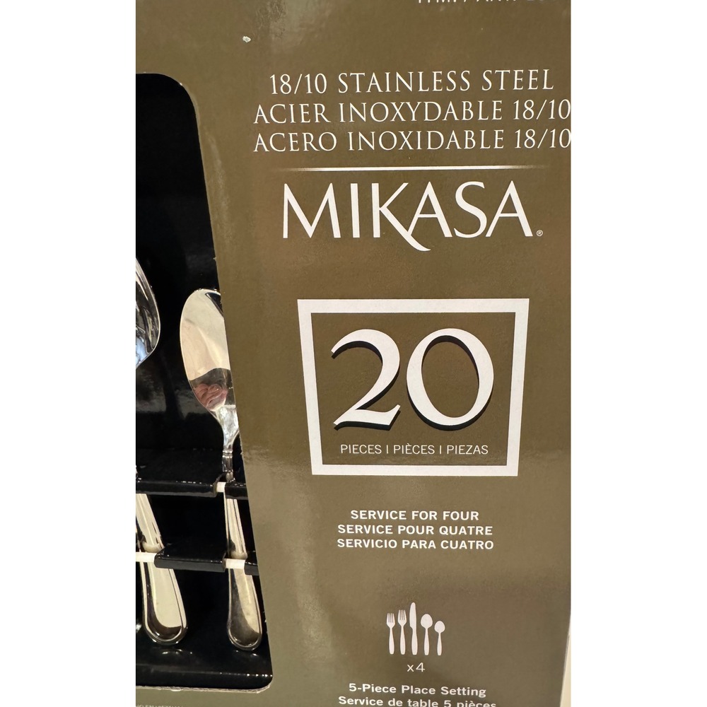 Mikasa Virtuoso 20 Piece Flatware Set 18/10 Stainless Steel Service for 4 New - Picture 2 of 8